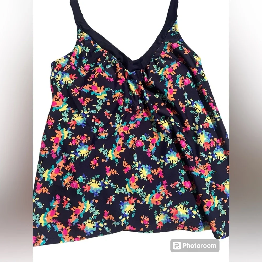 ISLAND ESCAPE Women's Bora Bora Floral Colorful Underwire Tankini Top | NEW/NWT!